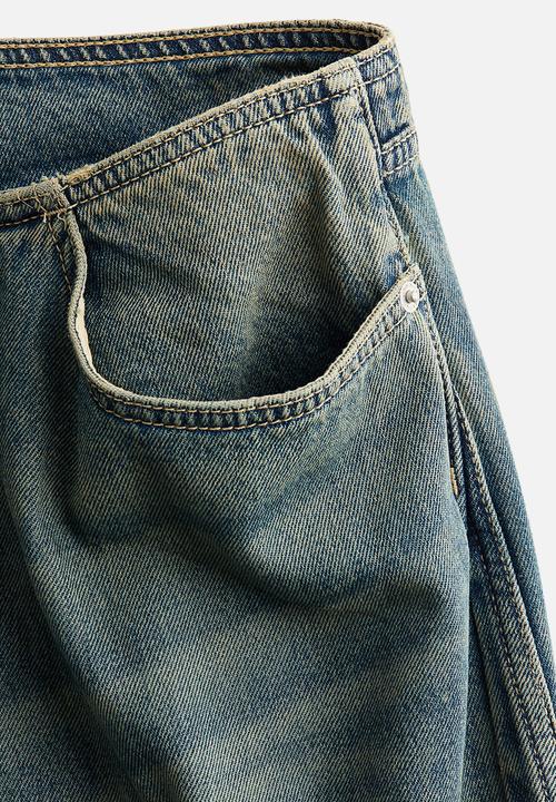 H&M - H&M Studio: Baggy low jeans - denim blue