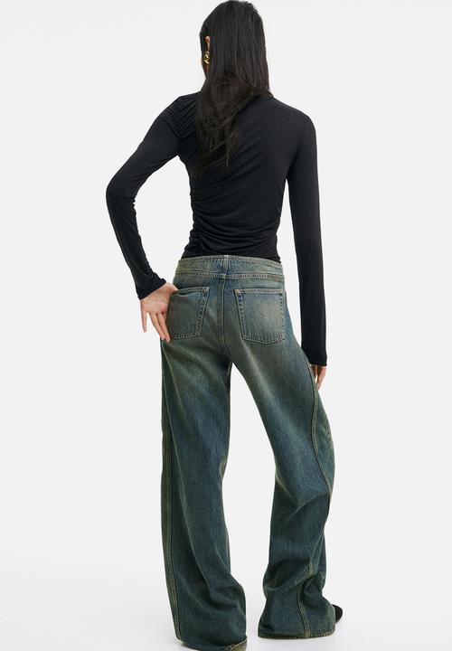 H&M - H&M Studio: Baggy low jeans - denim blue