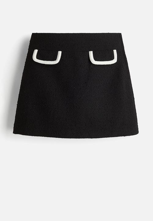 H&M - Bouclé skirt - black