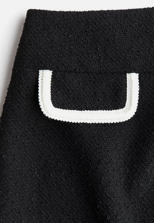H&M - Bouclé skirt - black