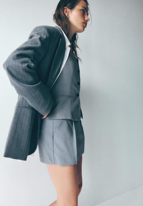 H&M - Tailored mini skort - grey