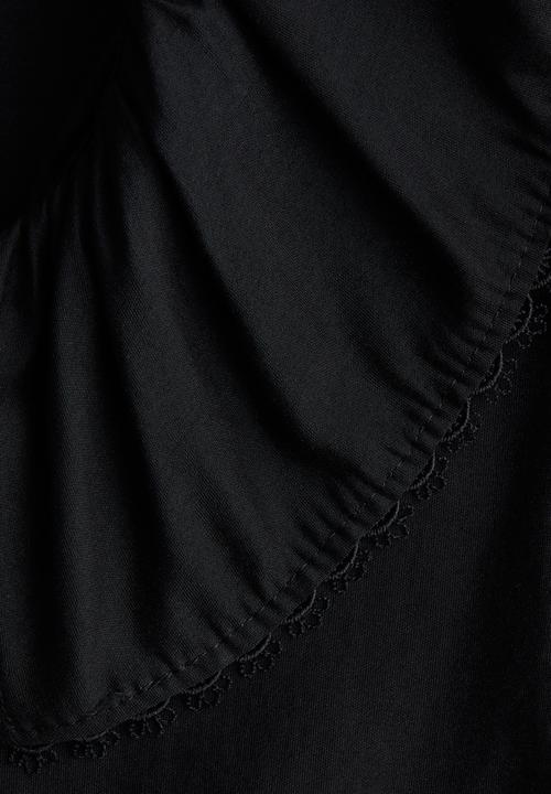 H&M - Tie-front blouse - black