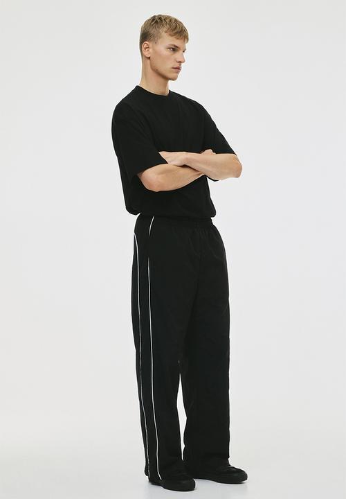 ENNOY シャカシャカ sizeL NYLON TRACK PANTS2024 Relaxed fit nylon track pants - black - 1308781001