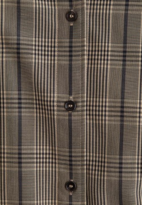 H&M - Oversized shirt - beige/checked 