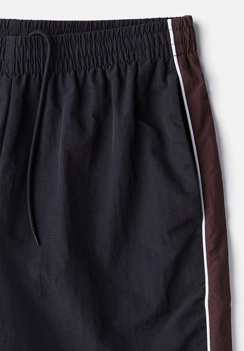 H&M - Relaxed fit track pants - navy blue & burgundy