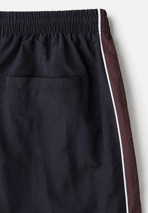 H&M - Relaxed fit track pants - navy blue & burgundy
