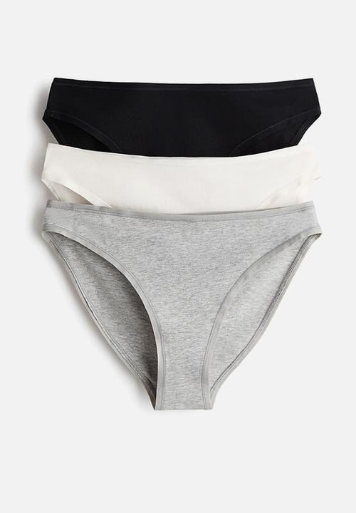 H&M - 3-pack cotton bikini briefs - multi