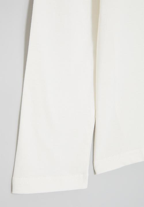 POLO - Kourtney embroidered long sleeve tee - sand