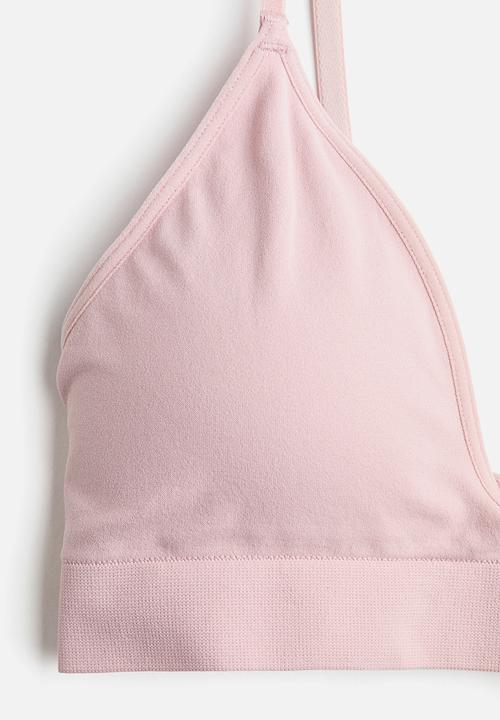 H&M - Seamless padded soft bra - pink