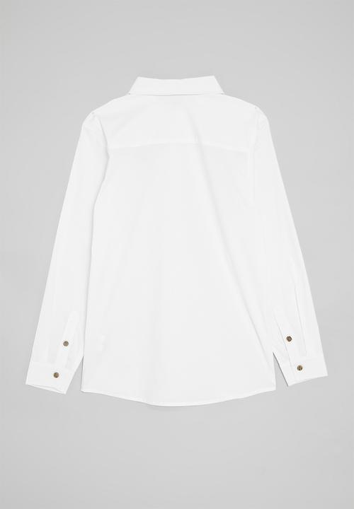 POLO - Boys nicholas long sleeve shirt - white 