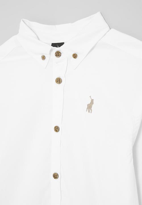 POLO - Boys nicholas long sleeve shirt - white 