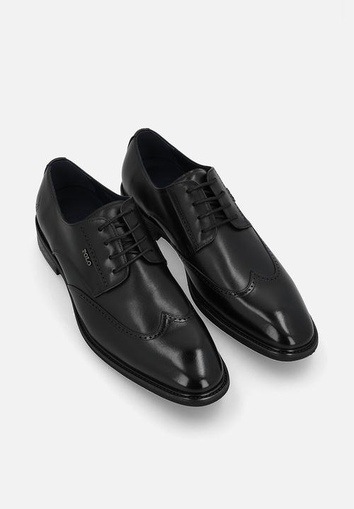POLO - Wingcap Gibson Lace Up - black 