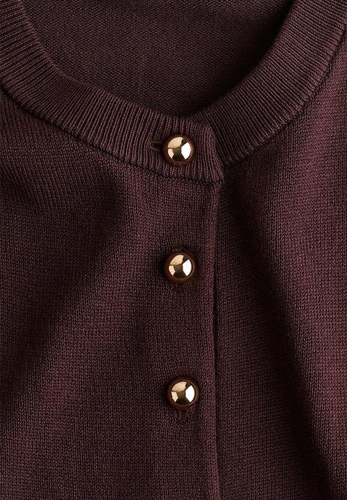 H&M - Knitted cardigan - burgundy