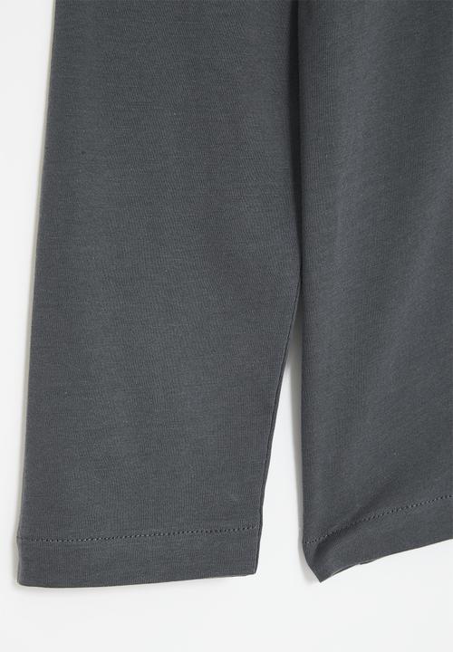 POLO - Boys ashton long sleeve tee - gunmetal