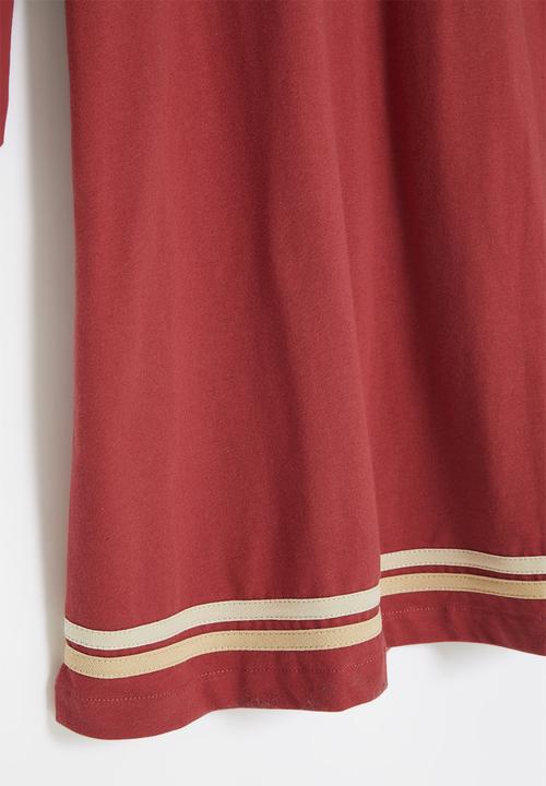 POLO - Emily long sleeve dress - garnet