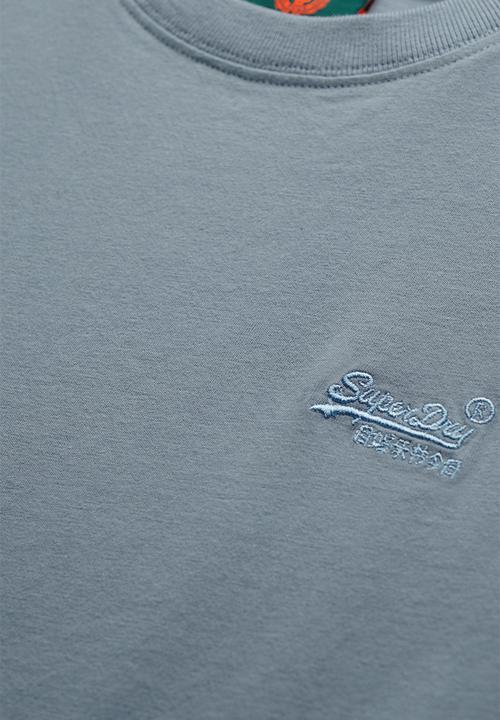 Superdry. - Essential logo emb tee - FL2 - blue 