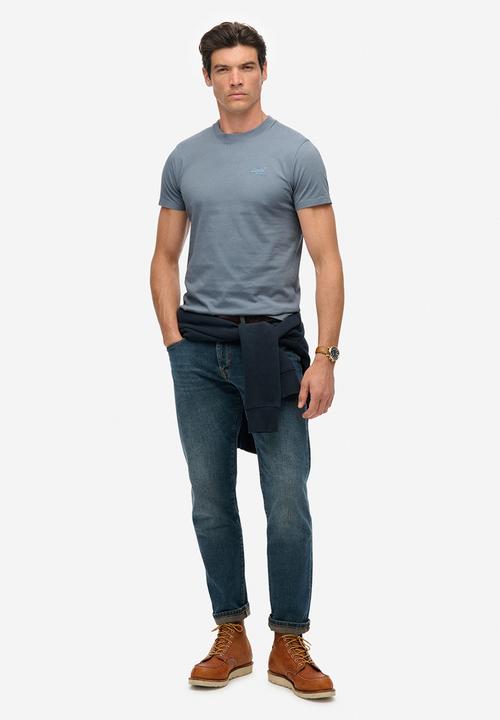 Superdry. - Essential logo emb tee - FL2 - blue 