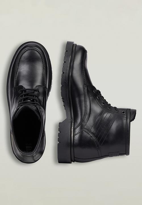 G-STAR - Tyler Boot Mid Moq Lea M - Black leather
