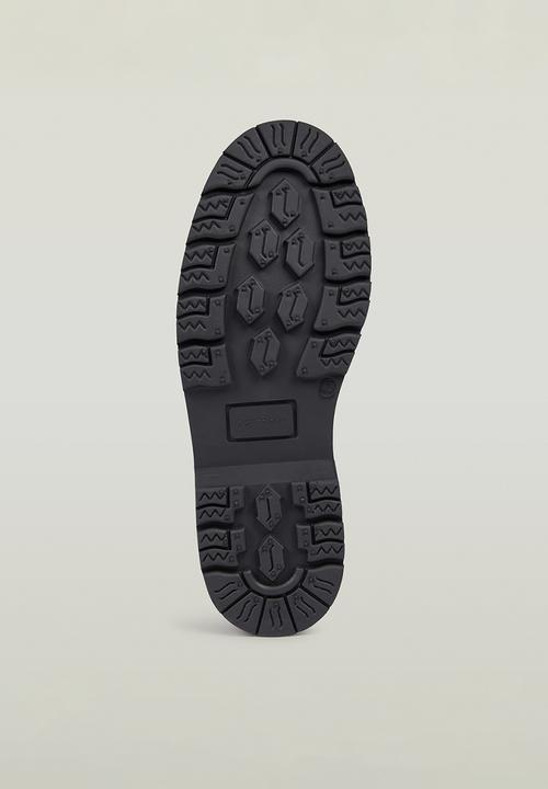 G-STAR - Tyler Boot Mid Moq Lea M - Black leather