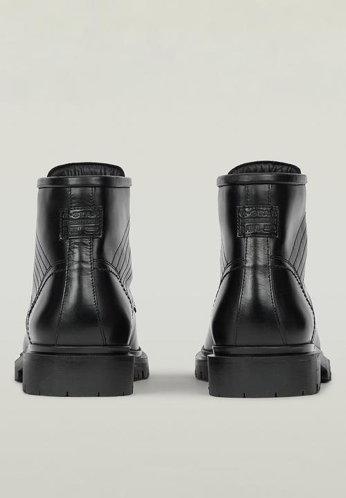 G-STAR - Tyler Boot Mid Moq Lea M - Black leather