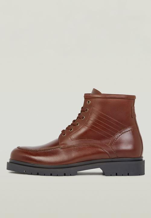 G-STAR - Tyler Boot Mid Moq Lea M - Redbrown leather
