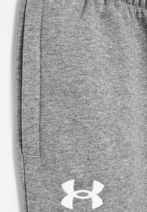 Under Armour - Ua rival fleece joggers - castlerock /light heather/white
