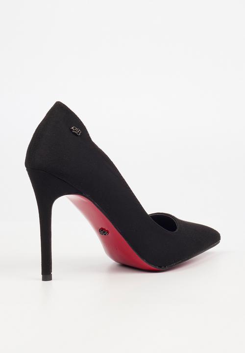 Miss Black - Lola 66 classic scallop heel - black