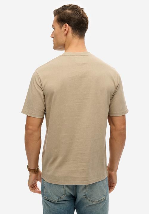 Superdry. - Biker Rock Graphic Loose Tee - 1VV - Brown