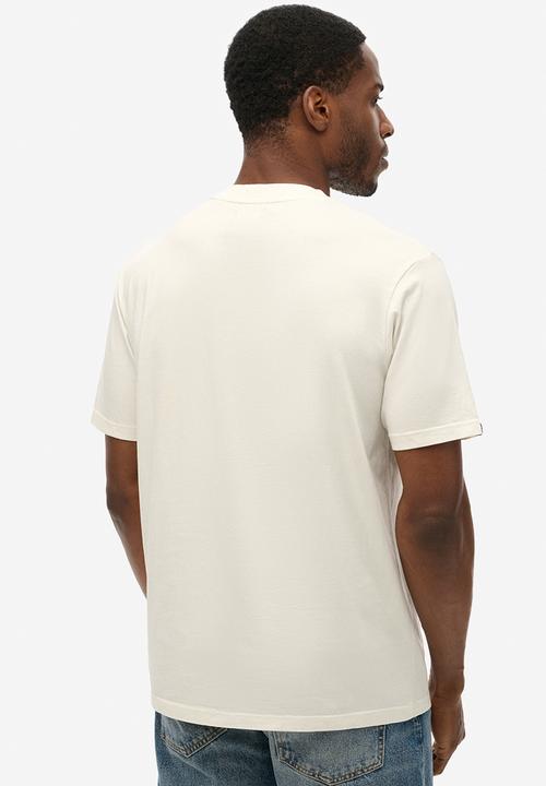 Superdry. - Biker Rock Graphic Loose Tee - U4Y - White 
