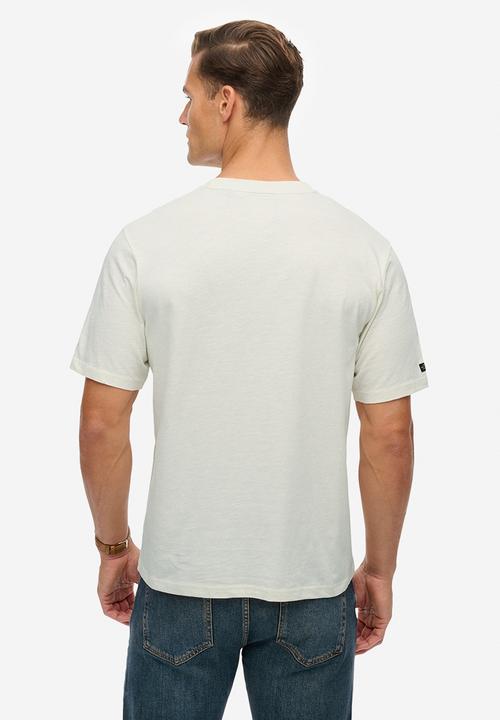 Superdry. - Campaign Souvenir Loose Tee - 22C - Cream