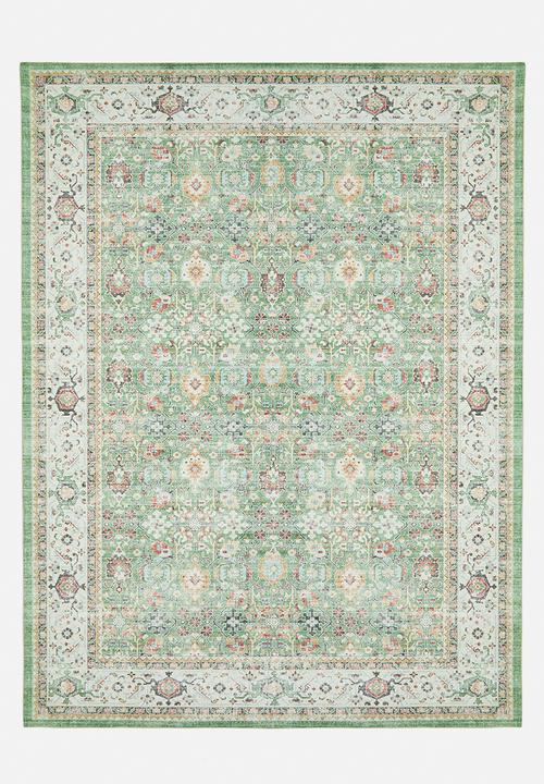 Vespra Floral Rug - Sage
