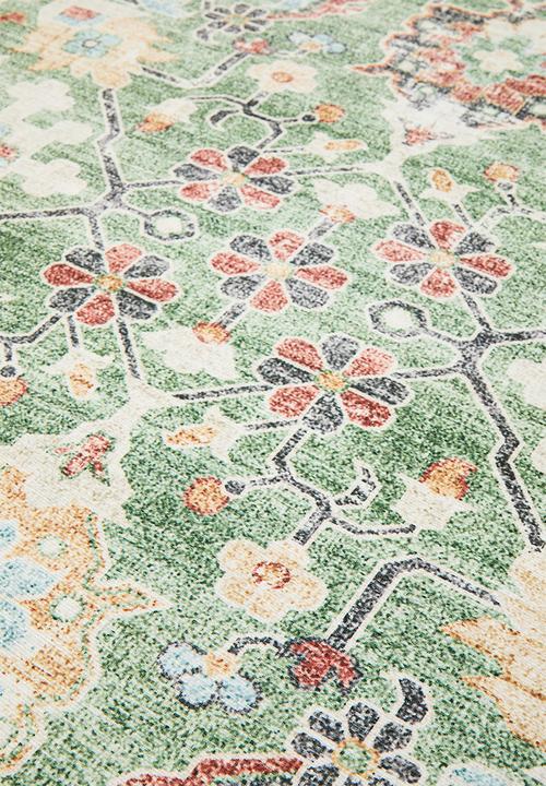 Sixth Floor - Vespra Floral Rug - Sage