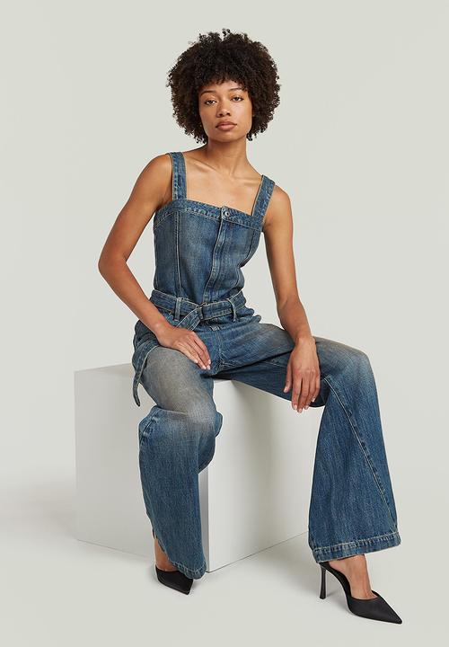 G-STAR - Bustier 3D Jumpsuit wmn - Antique blueschist