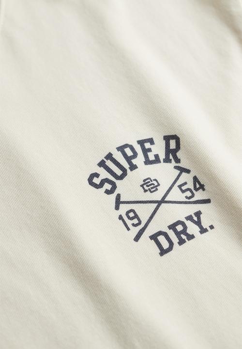 Superdry. - Athletic Club T-shirt - Off White