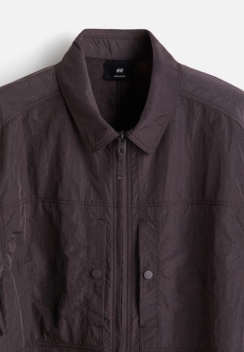 H&M - Regular fit nylon overshirt - purple