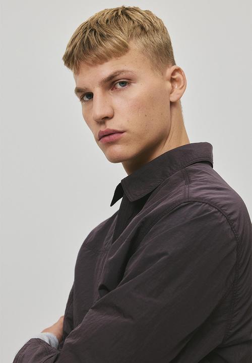 H&M - Regular fit nylon overshirt - purple