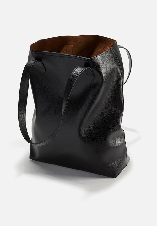 H&M - Coated shopper - black