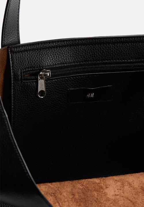 H&M - Coated shopper - black