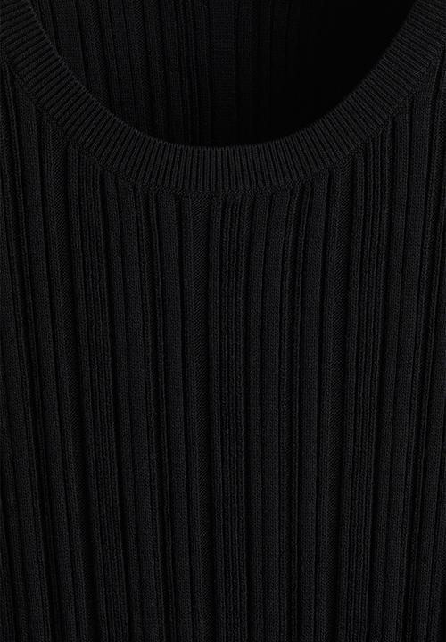 H&M - Slim fit ribbed vest top - black