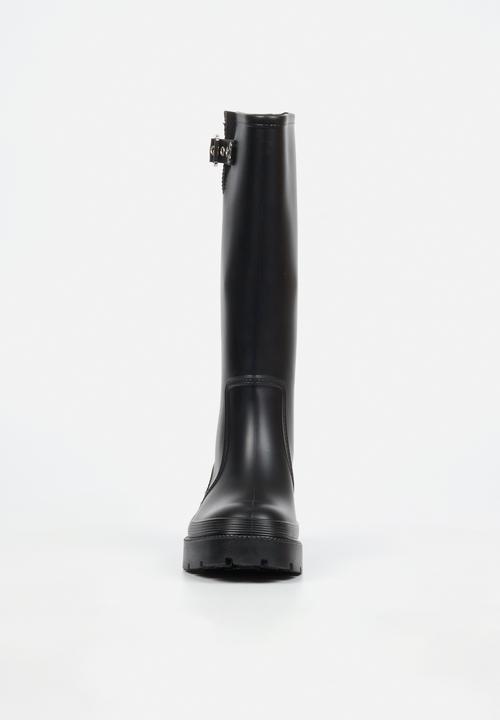 Viabeach - Laine 2 long buckle rain boot - black