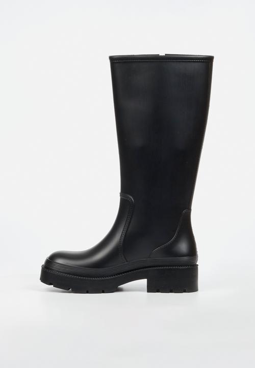 Viabeach - Laine 2 long buckle rain boot - black