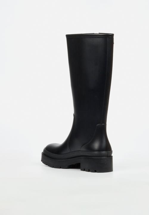 Viabeach - Laine 2 long buckle rain boot - black