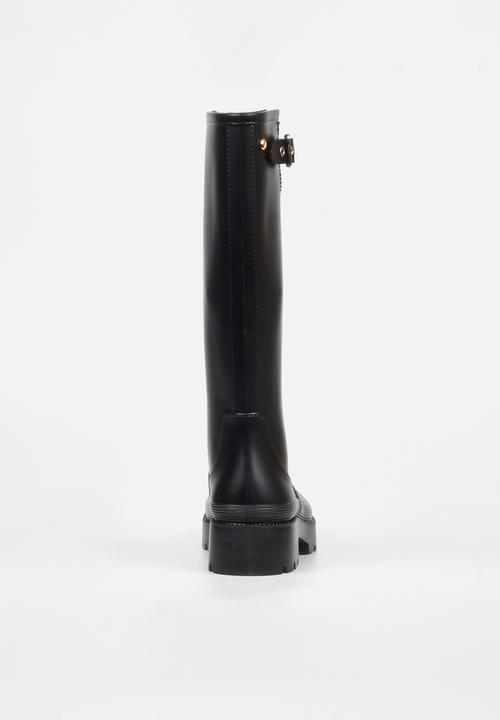 Viabeach - Laine 2 long buckle rain boot - black