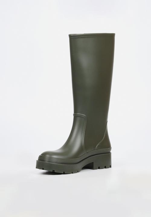 Viabeach - Laine 2 long buckle rain boot - khaki