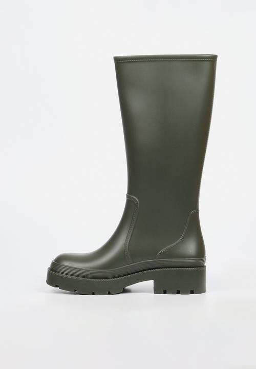 Viabeach - Laine 2 long buckle rain boot - khaki