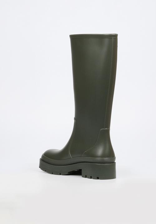 Viabeach - Laine 2 long buckle rain boot - khaki