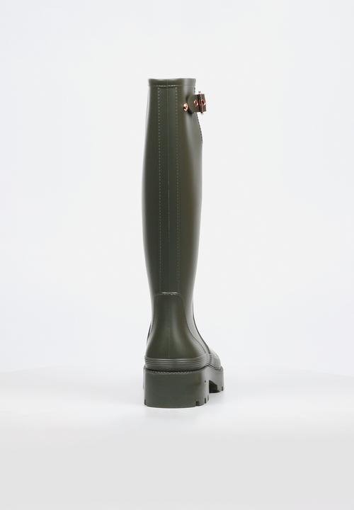 Viabeach - Laine 2 long buckle rain boot - khaki