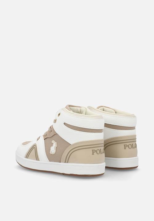 POLO - Colour Block High Top Sneaker -Stone