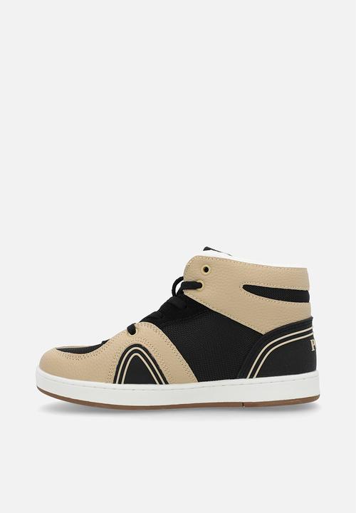 POLO - Colour Block High Top Sneaker -Black