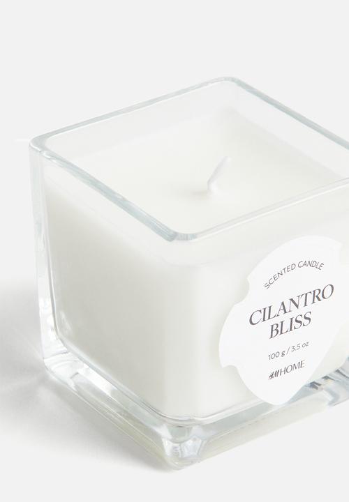 H&M - Small scented candle in glass holder - cilantro bliss